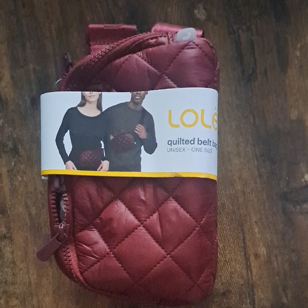 Lole Quilted Belt Bag - Deep Red